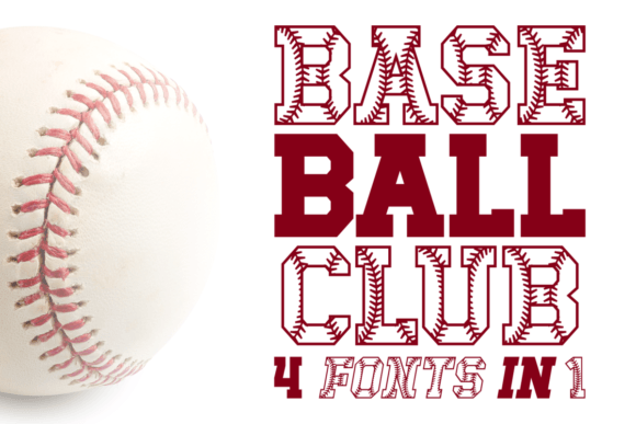 Baseball Club Font: Charm for Handmade Designs