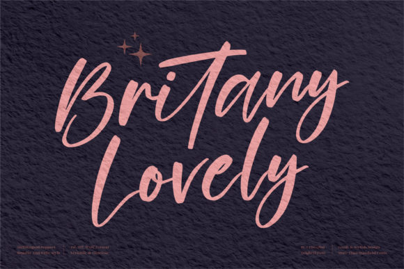 Britany Lovely Font Review for Branding