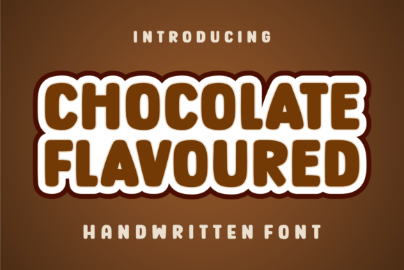 Chocolate Flavoured Font for Digital Design