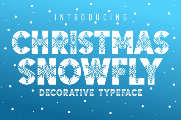 Christmas Snowfly: A Playful Decorative Font for Branding