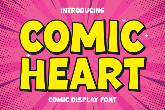 Comic Heart Font: Bold Display Type for Campaigns