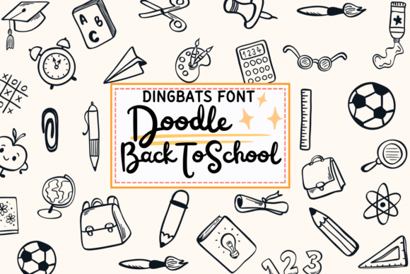 Doodle Back to School: A Playful Font for Branding
