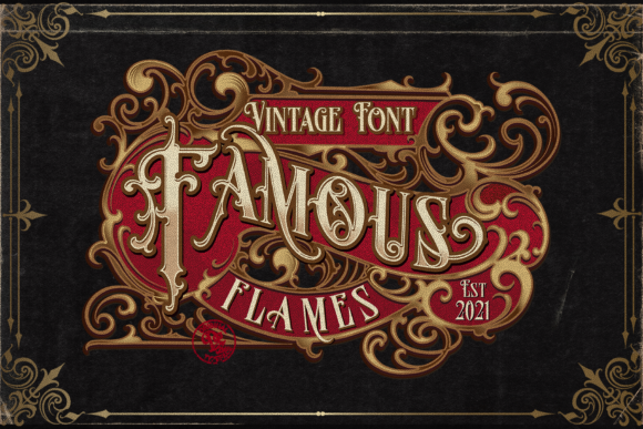 Famous Flames: A Bold Blackletter Font for Modern Brands