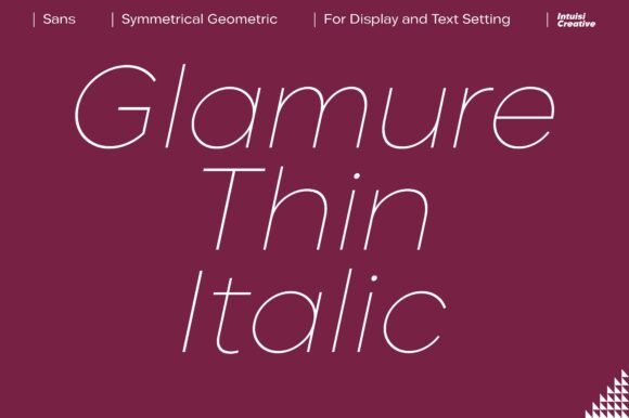 Glamure Thin Italic: A Designerβs Review