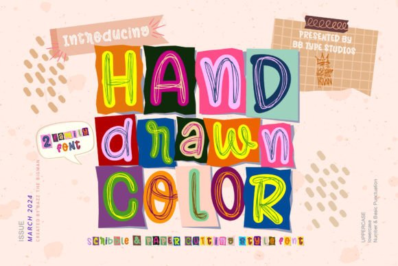 Hand Drawn Color: A Playful Typeface for Editorial Design