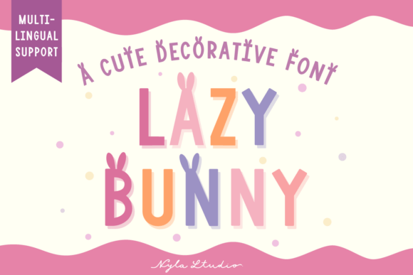 Lazy Bunny: A Playful Decorative Font for Marketers