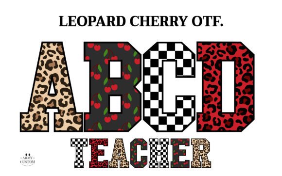 Leopardvarsity: A Bold Colored Font for Branding