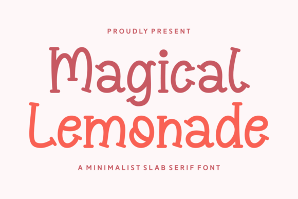 Magical Lemonade: A Charming Slab Serif Typeface