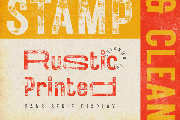 Rustic Printed: A Versatile Sans Serif Font for Branding
