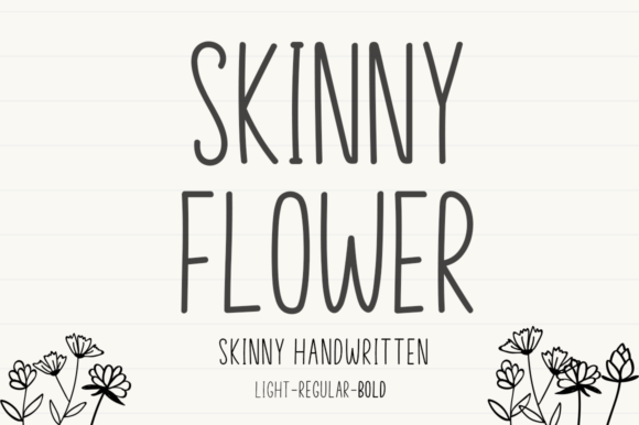 Skinny Flower: A Handwritten Typeface for Brands