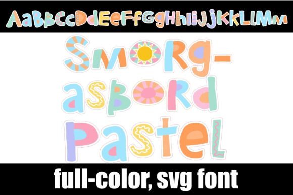 Smorgasbord Pastel: A Colorful Typeface for Makers