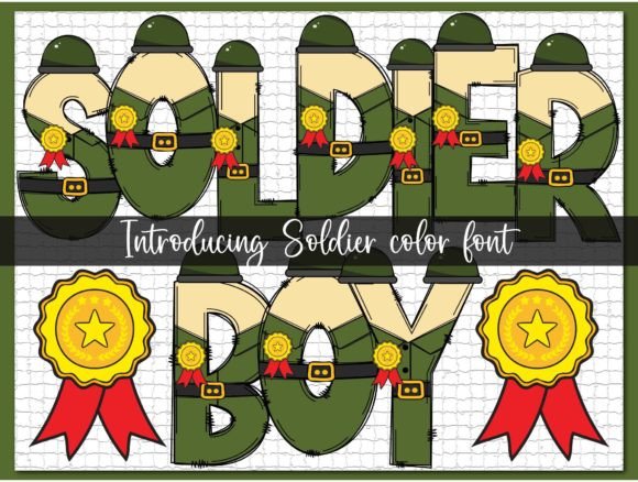 Soldier Boy: A Bold Color Font for Editorial Design