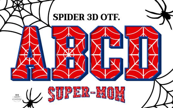 Spider 3D Font Review for Campaign Design
