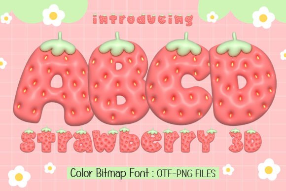Strawberry 3d Font Review for Web Designers