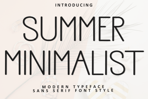 Summer Minimalist: A Festive Sans Serif Font for Web Design