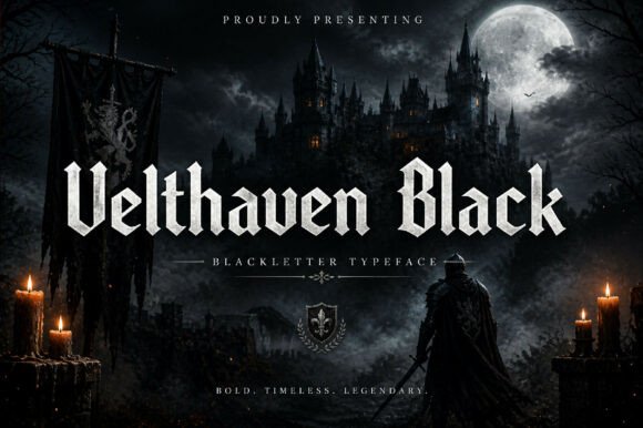 Velthaven Black: A Bold Typeface for Digital Storytelling