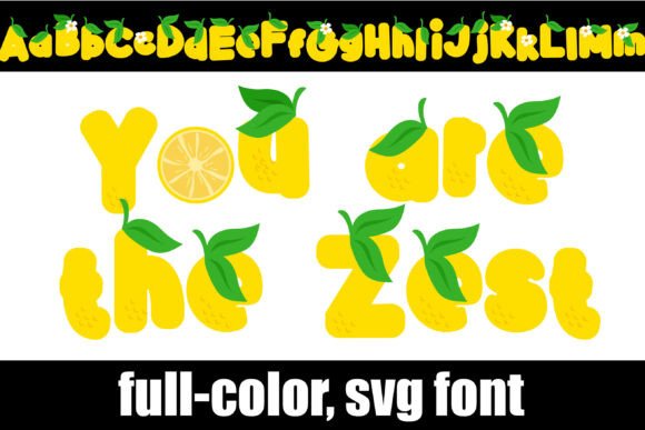 You Are the Zest: A Vibrant Color Font for Makers